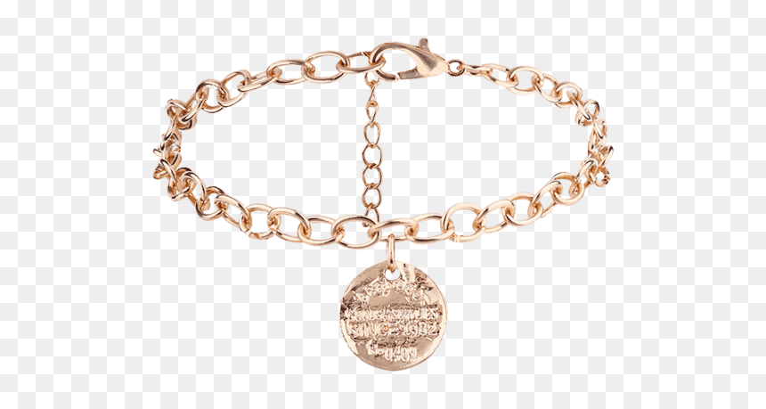 Women Gold Bracelet With Cross, HD Png Download - cadena de oro png