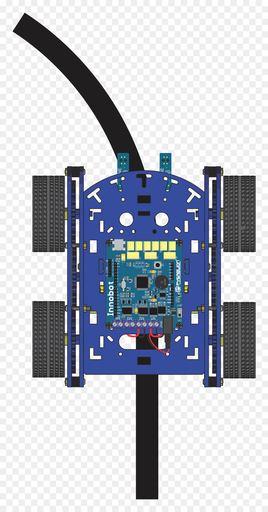 Electronic Component, HD Png Download - linea negra png