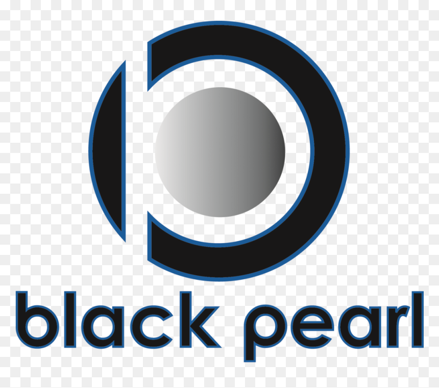 Black Adn Blue Logo With Writing No White Background - Circle, HD Png Download - black pearl png