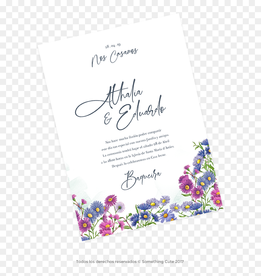 Wedding Invitation, HD Png Download - nuestra boda png