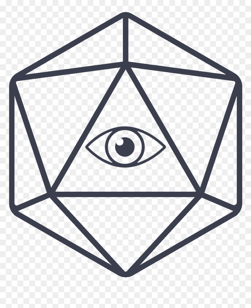 Arcane Eye - Transparent 20 Sided Dice, HD Png Download - arcane circle png