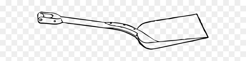 Coal Shovel - Line Art, HD Png Download - tenedor png