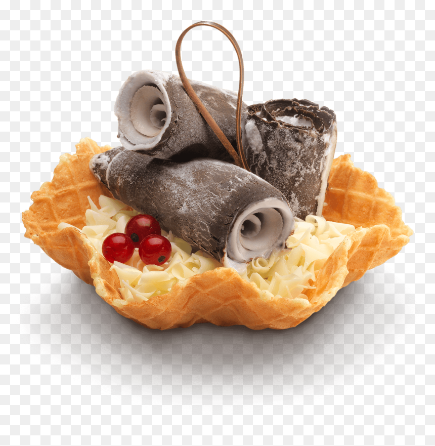 Ice Cream Rolls, Thai, Crêpes, Brioches, Snow Slush - Roll Ice Cream Png, Transparent Png - crepes png