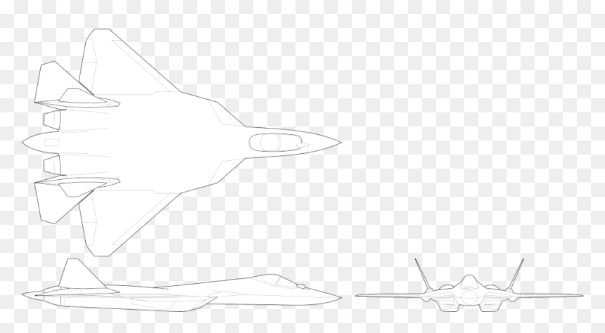 Су 57 Вид Сбоку, HD Png Download - dolares volando png