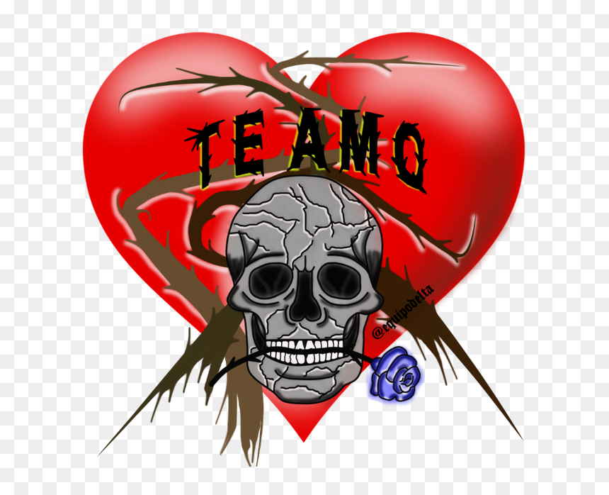 Cala3 - Dibujos De Calaveras De Amor, HD Png Download - calaveras png