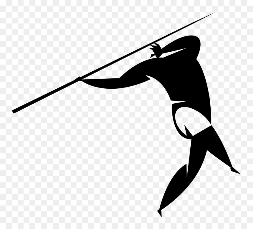 Vector Illustration Of Track And Field Athletic Sport - Illustration, HD Png Download - javelin png