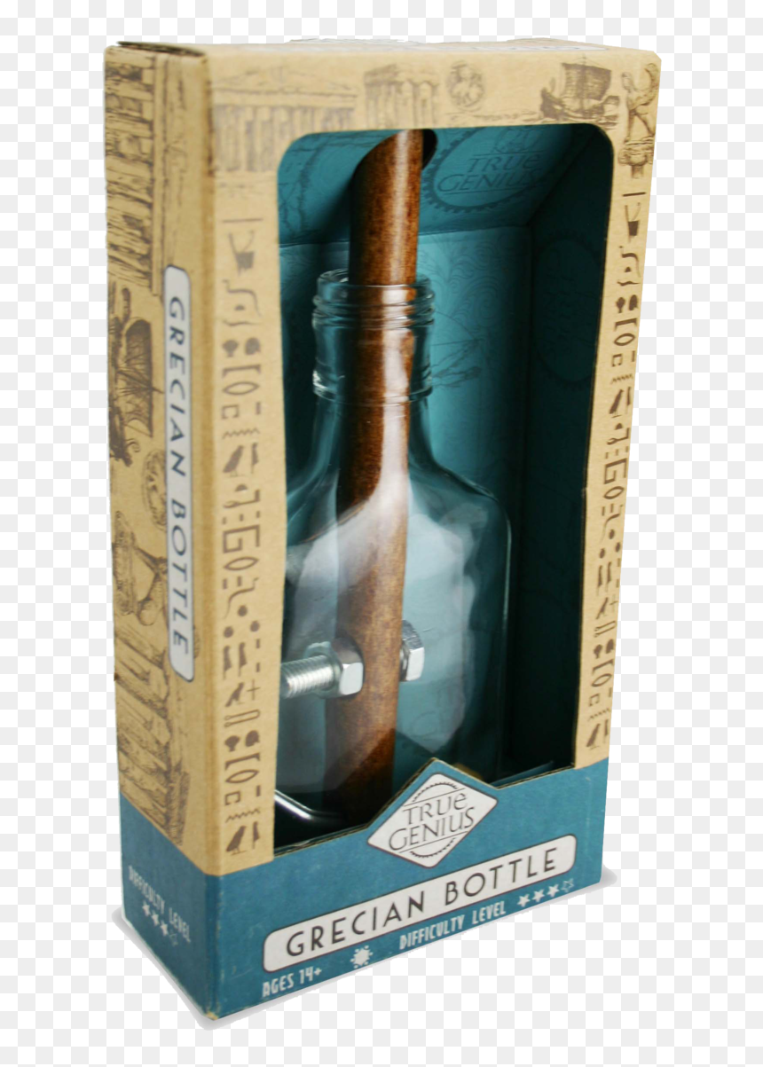 Grecian Bottle Inbox - True Genius Puzzles Lock, HD Png Download - javelin png