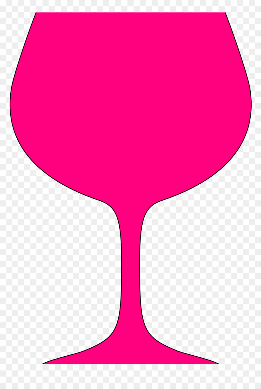 Pink Wine Glass Vector, HD Png Download - wine .png