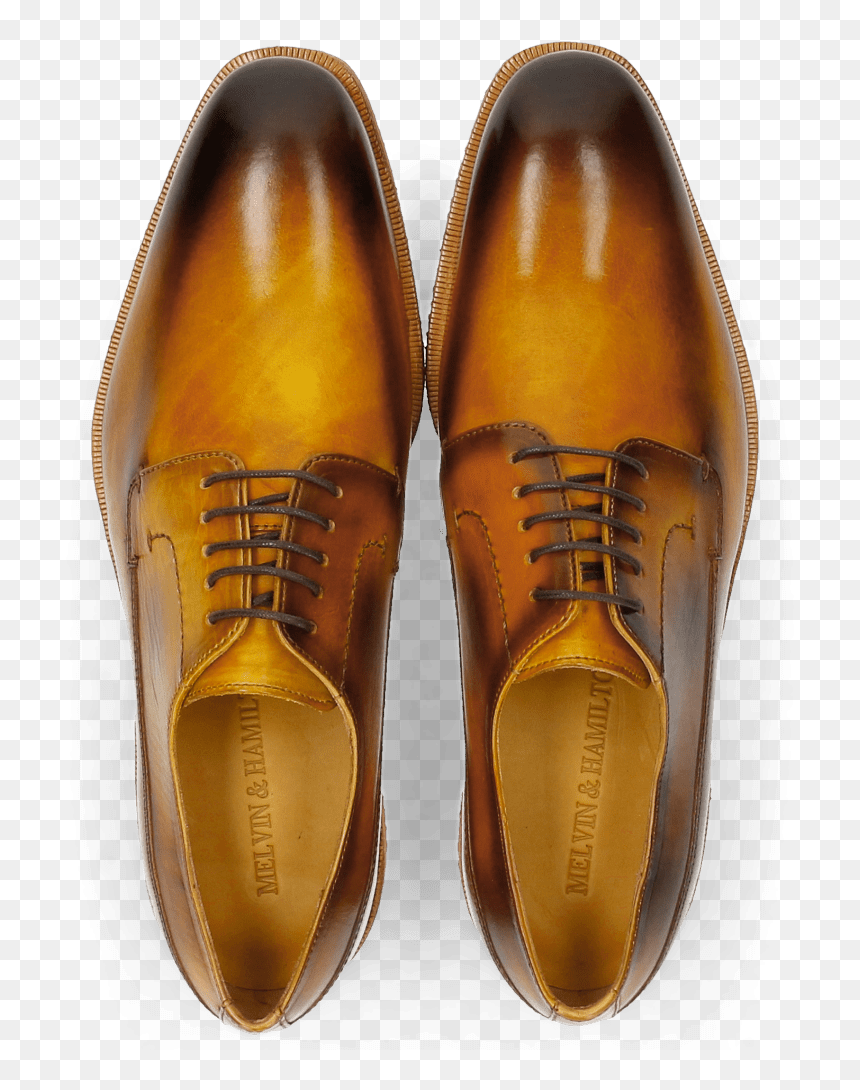 Derby Shoes Chris 1 Yellow Shade Brown Micro Mattone - Leather, HD Png Download - brown png