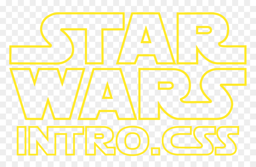 Css Star Wars Text, HD Png Download - star wars title png