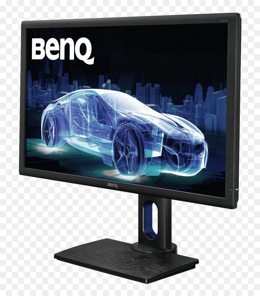 Benq Pd2700q 27-inch Led Monitor - Usb C Monitor Space Grey, HD Png Download - pc monitor png