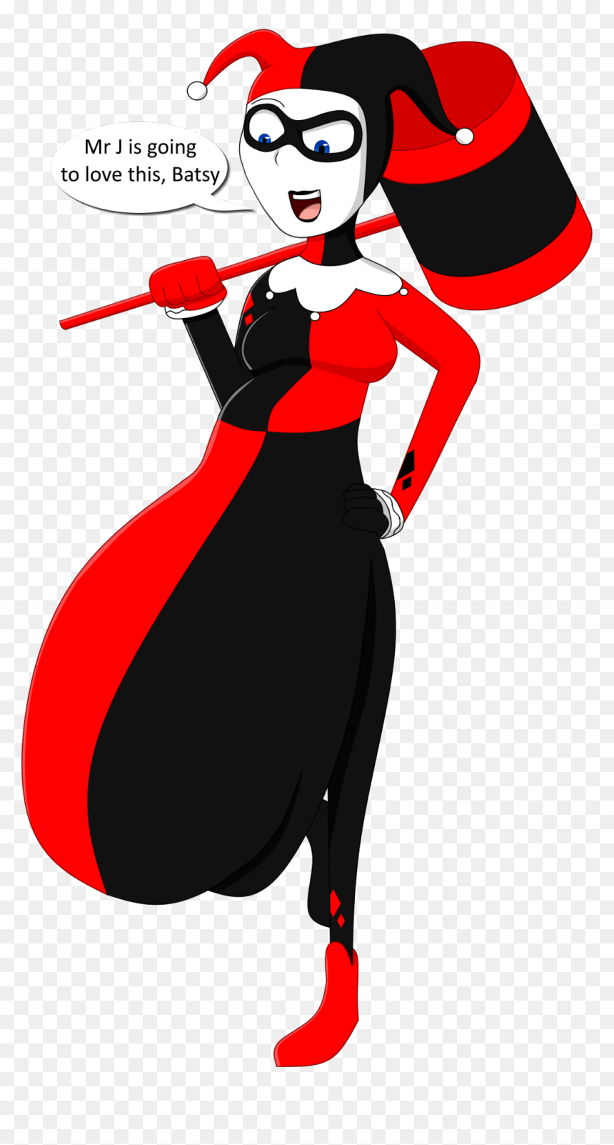 Asuna82 Harley Quinn And Batman Belongs Dc Comic , - Harley Quinn Png Cartoon, Transparent Png - harley quinn comic png