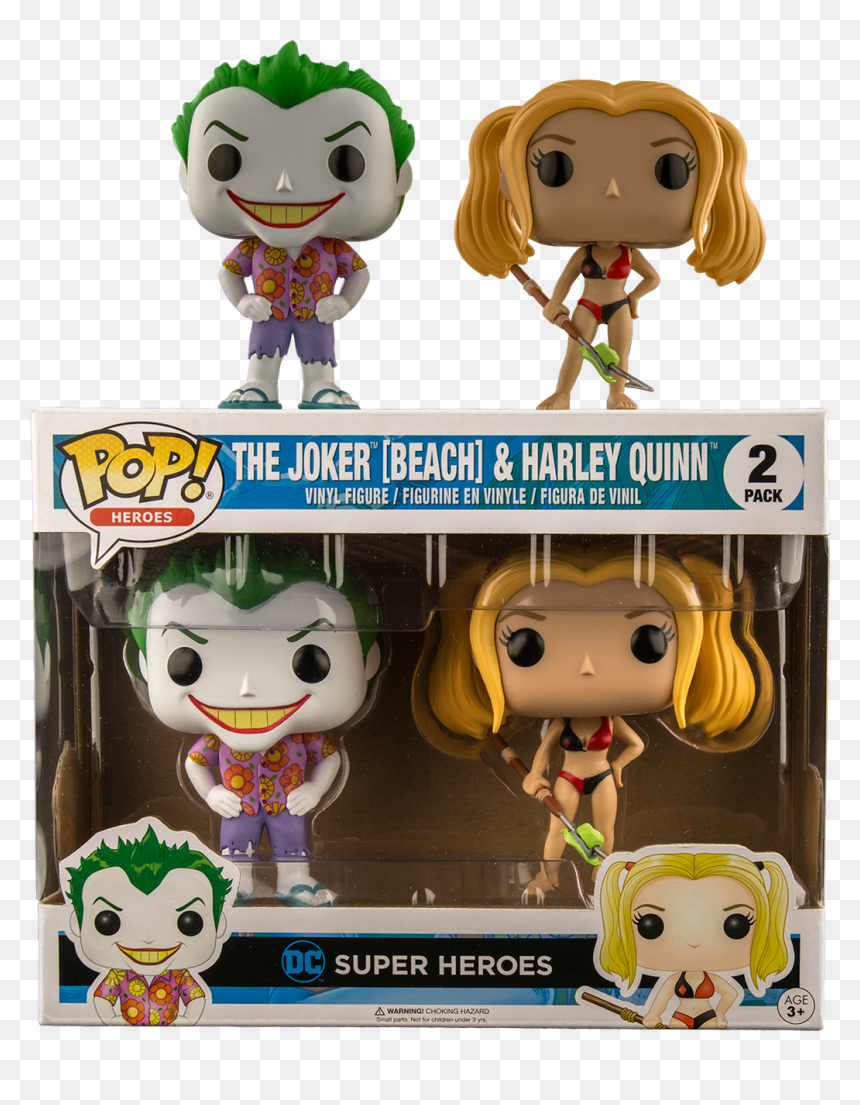 Transparent Joker Comic Png - Joker And Harley Pop Vinyl, Png Download - harley quinn comic png