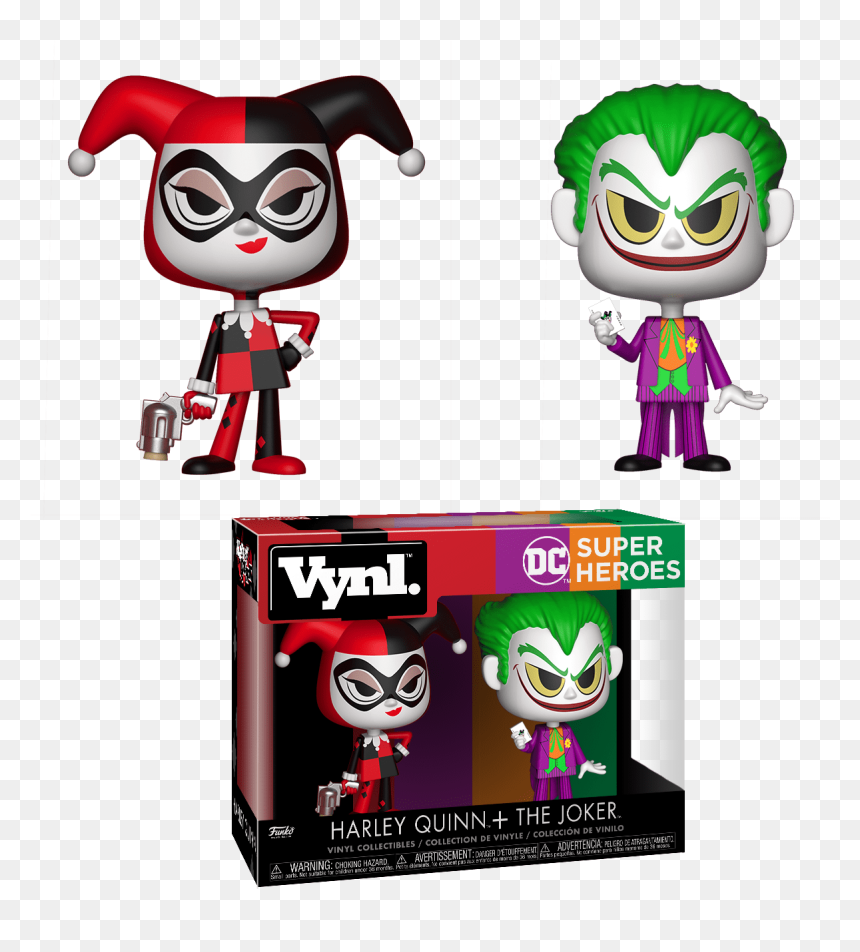 Funko Vynl Dc Harley Quinn And Joker, HD Png Download - harley quinn comic png