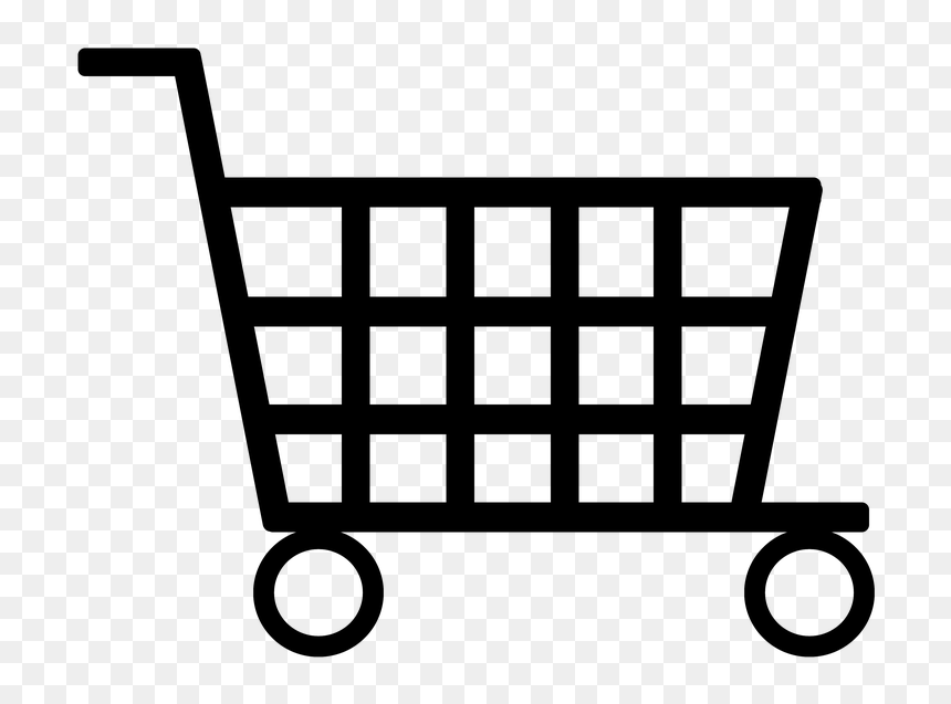 Shopping Cart Icon Transparent, HD Png Download - trolley png