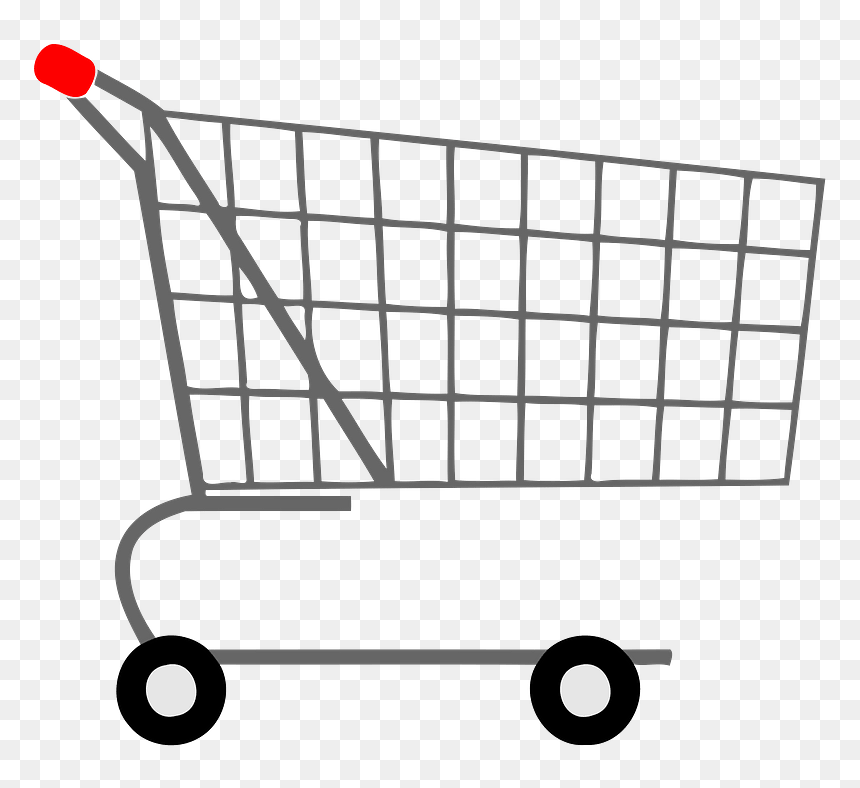 Shopping Trolley Clipart, HD Png Download - trolley png