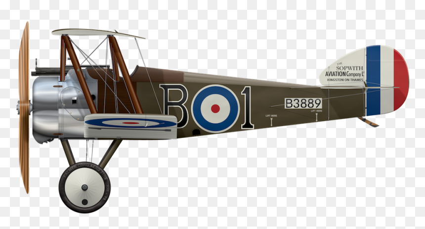Sopwith Camel B3889 - Sopwith Camel Plane, HD Png Download - ww2 plane png
