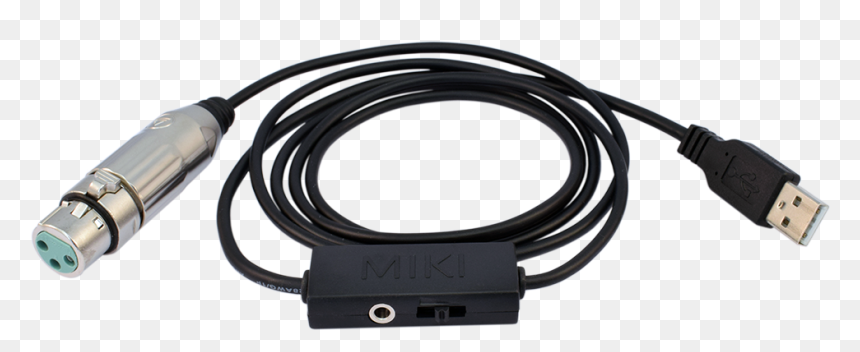 Usb Cable, HD Png Download - microphone cord png