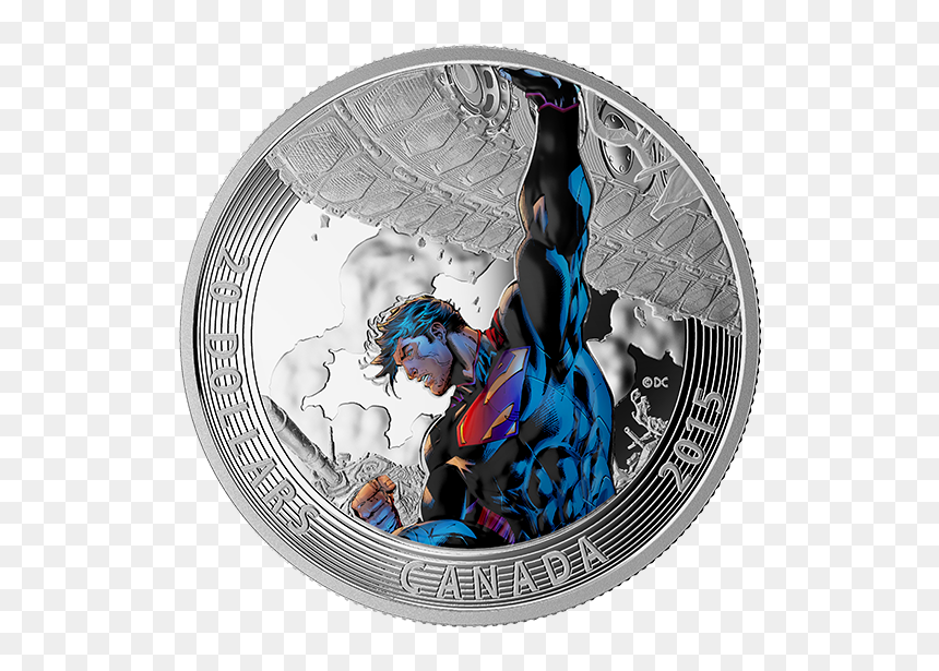 Superman Silver Coin 2015 Canada, HD Png Download - superman 2013 png