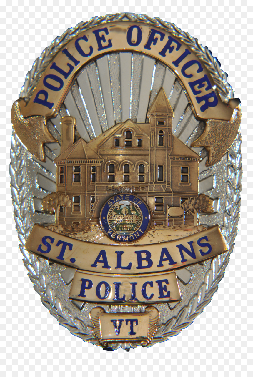 Badge -1 - St Albans Police Department, HD Png Download - cop badge png