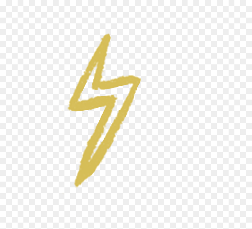 Doodles - Lightening - Gold, HD Png Download - gold's gym png