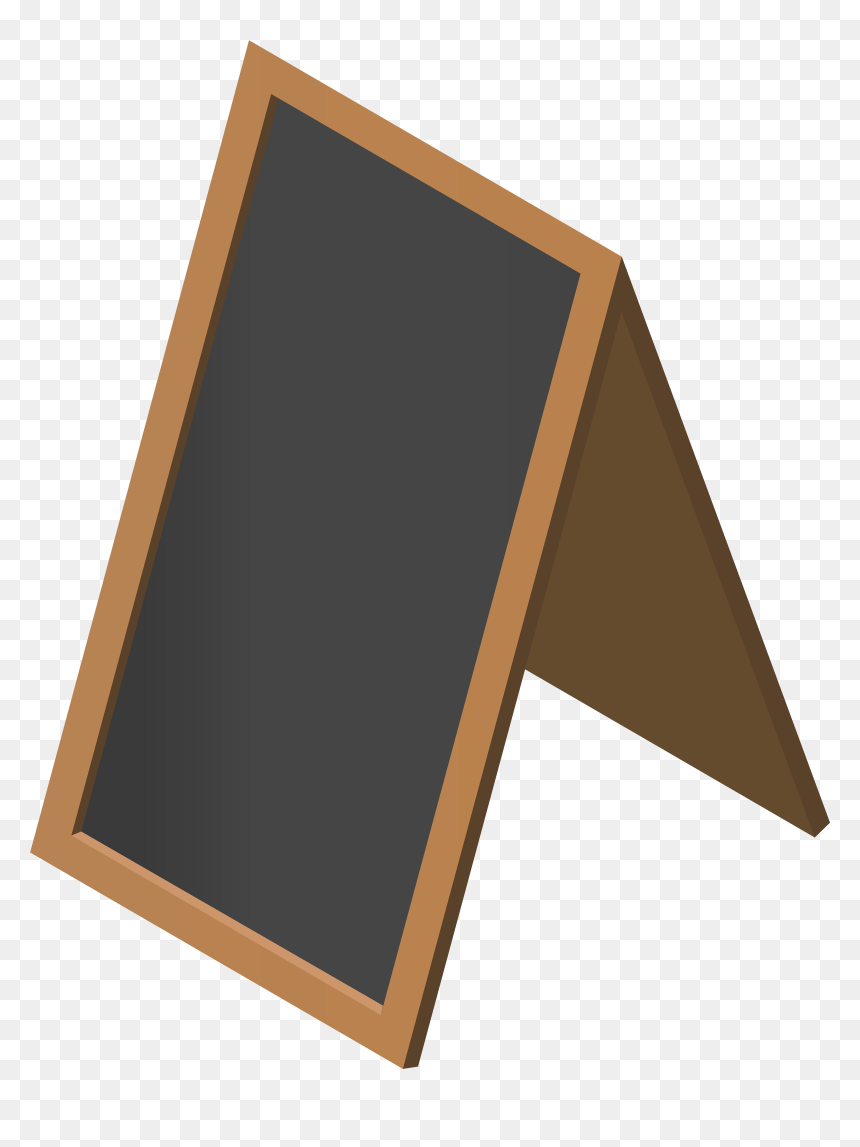 Framed Chalkboard Transparent Png Clip Art Image, Png Download - blank chalkboard png