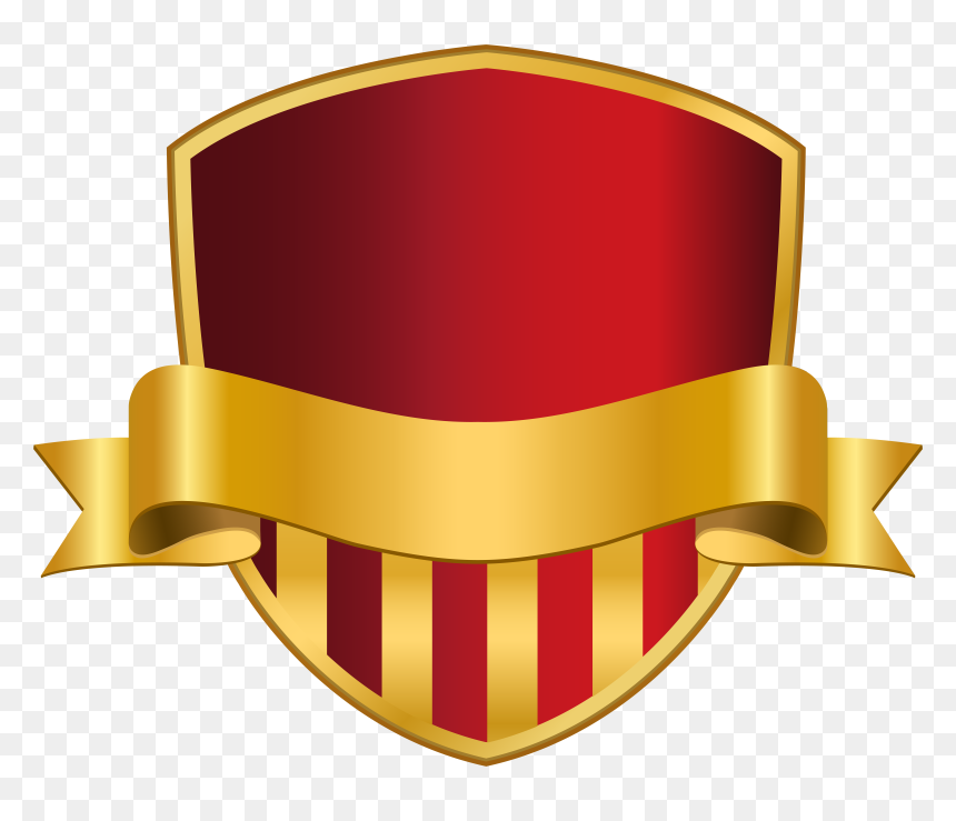 Clipart Shield Banner, HD Png Download - red shield png