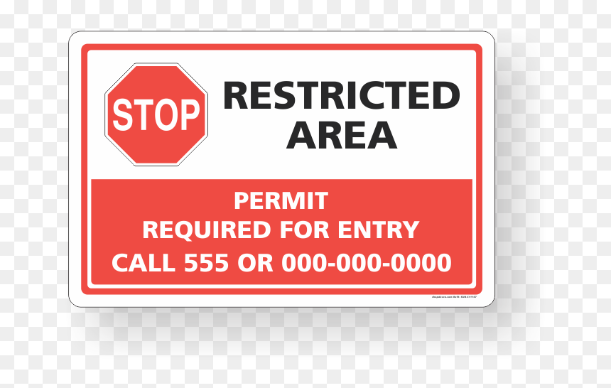 Stop Sign, HD Png Download - restricted png