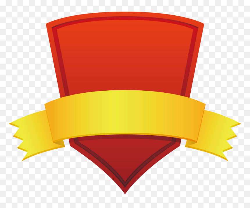 Scholarship Ribbon Png, Transparent Png - red shield png