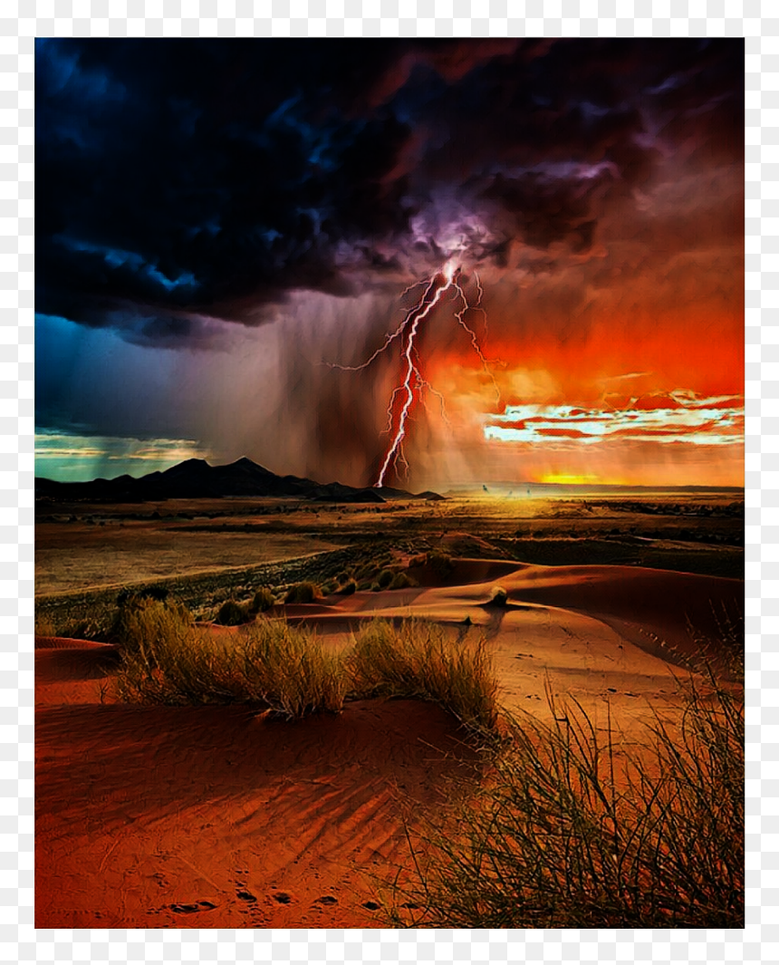 #background #lightning #storm - Thunderstorm, HD Png Download - lightning storm png
