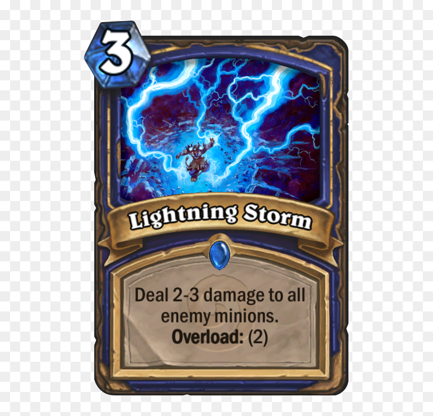 Vendetta Hearthstone, HD Png Download - lightning storm png