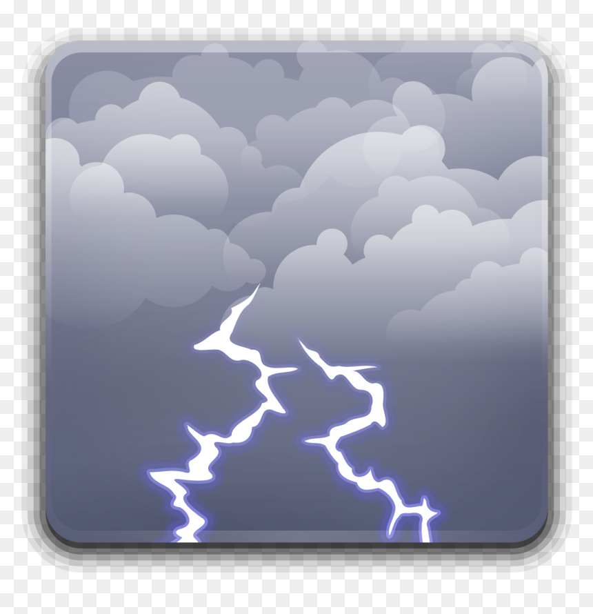 Tree, HD Png Download - lightning storm png