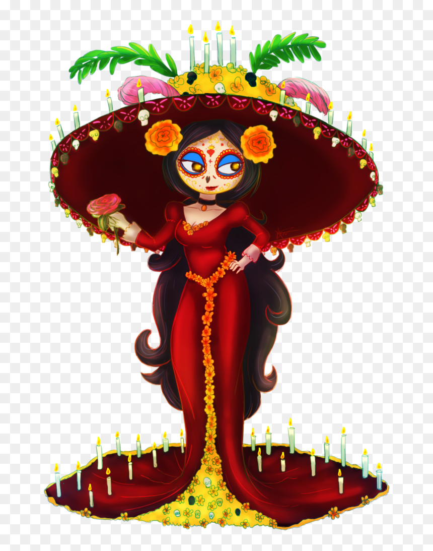 La Muerte By Springsunshower - La Catrina Book Of Life Drawing, HD Png Download - muerte png
