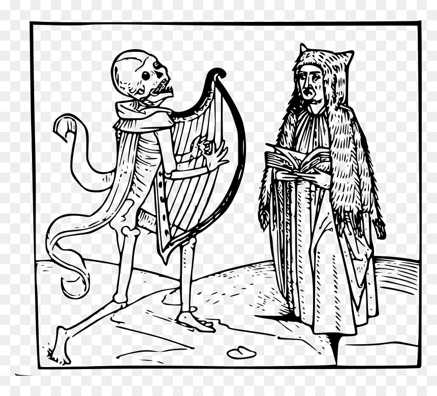 Danza De La Muerte - Medieval Danse Macabre Png, Transparent Png - muerte png