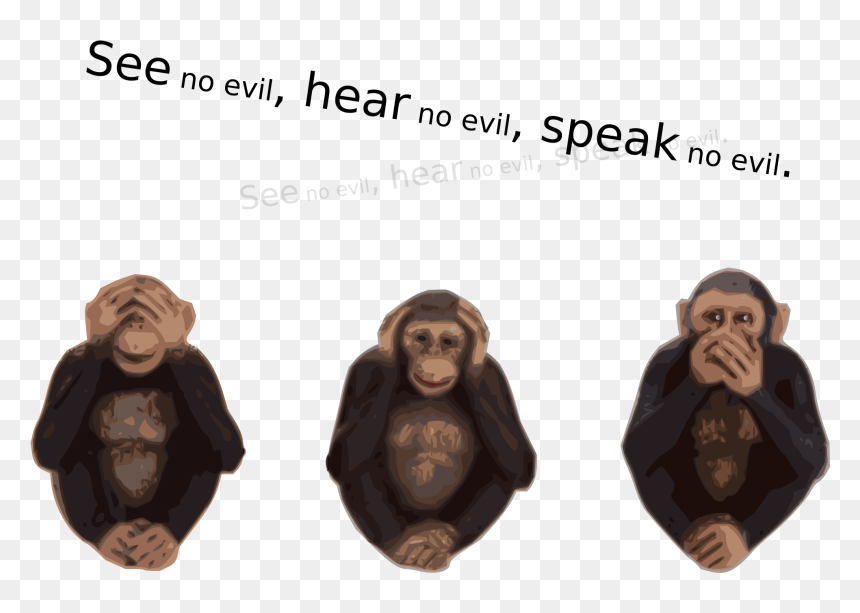 See No Evil Hear No Evil Speak No Evil Svg Clip Arts - Free See No Evil Hear No Evil Speak No Evil, HD Png Download - speak png