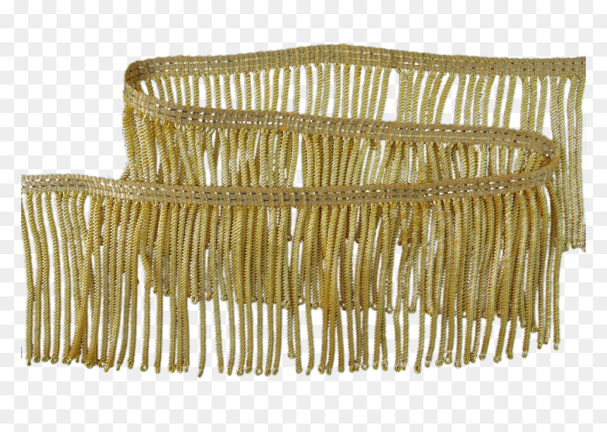 2 3/4 Inch Gold Plated Bullion Fringe - Brass, HD Png Download - fringe png