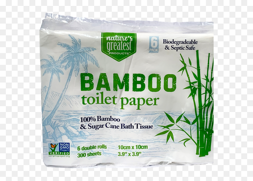 Bamboo Toilet Paper 6 Pack - Attalea Speciosa, HD Png Download - roll safe png