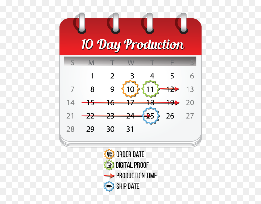 Mvp Visuals 10 Day Production Calendar"
 Class="lazy - Name Of Days, HD Png Download - calendar .png