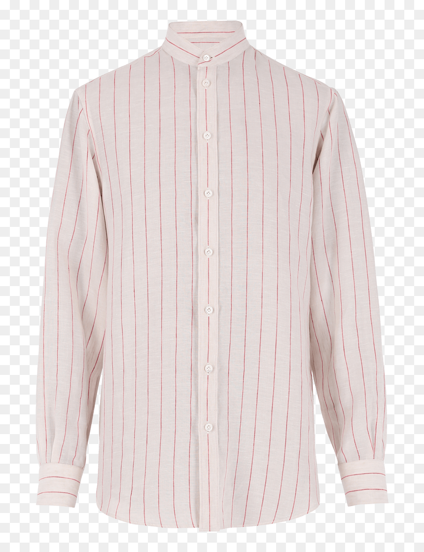 Linen Shirt With Red Stripes Ss19 Collection, Pal Zileri - Formal Wear, HD Png Download - red stripes png