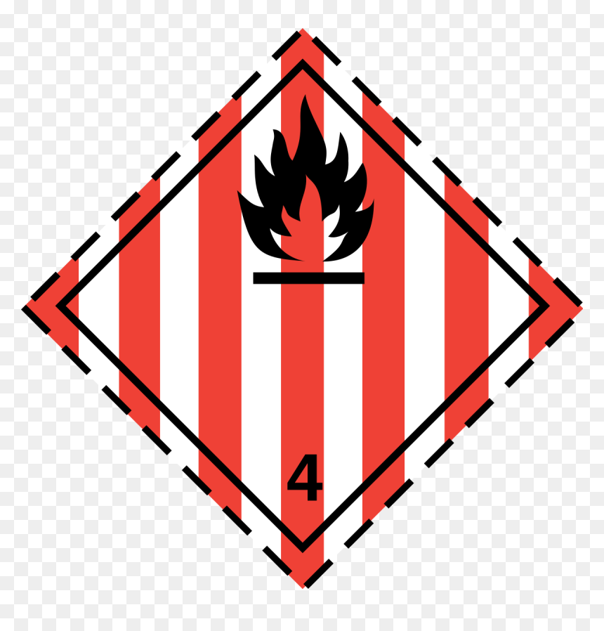 Un Transport Pictogram - Flammable Gas 2, HD Png Download - red stripes png