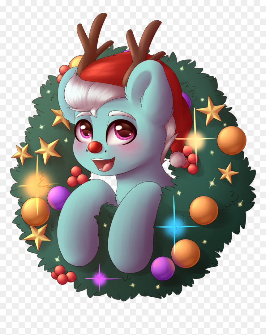 Spirit-dude, Christmas, Christmas Wreath, Commission, - Cartoon, HD Png Download - dude png