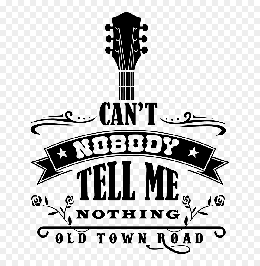 Old Town Road Lyric Sticker - Illustration, HD Png Download - lyric png