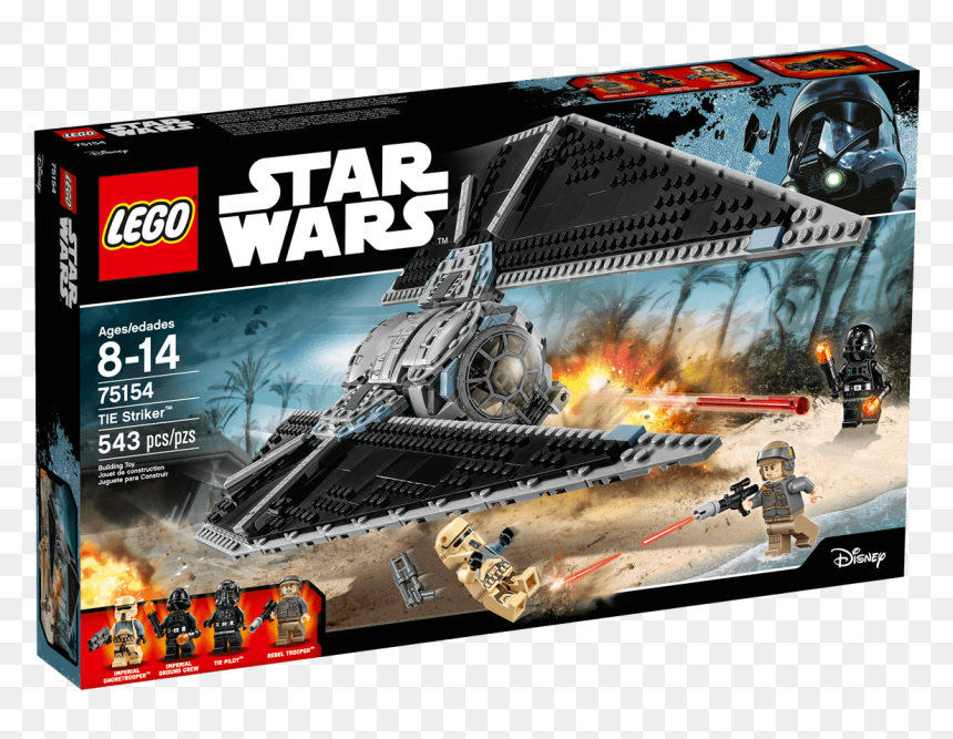 Lego Star Wars Tie Striker, HD Png Download - tie interceptor png