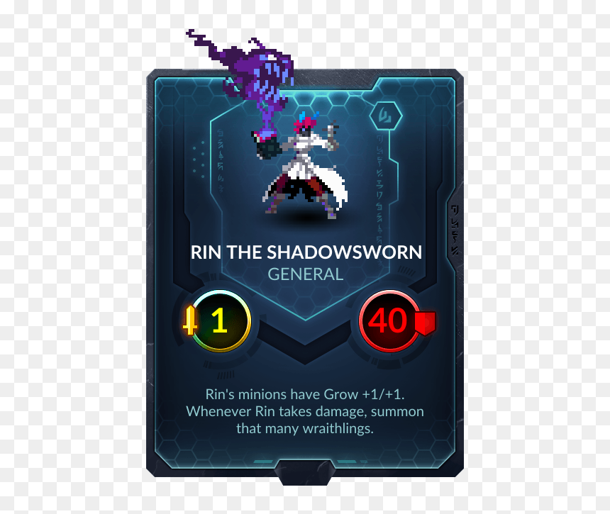 Rin The Shadowsworn - Duelyst Cards, HD Png Download - rin png