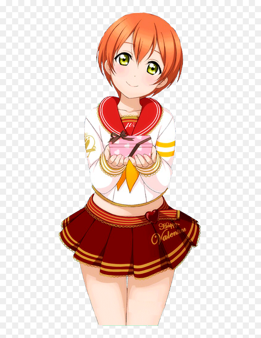 Valentine Transparent Love Live - Rin Hoshizora Love Live Funny, HD Png Download - rin png