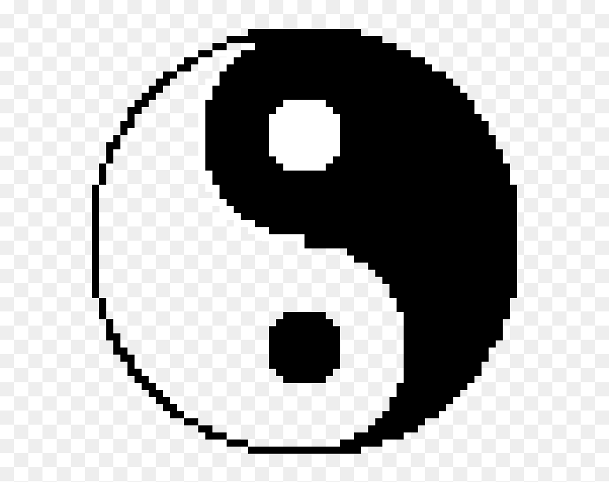 Yin And Yang Pixel, HD Png Download - yin yang transparent png