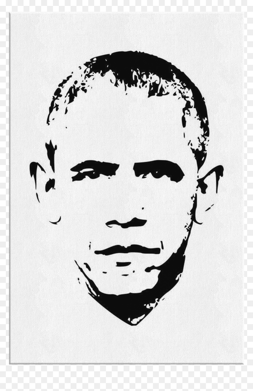 Obama Minimalistic, HD Png Download - barack obama face png