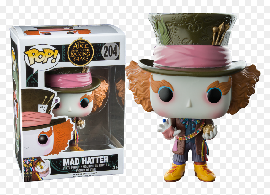 Pop Funko Mad Hatter, HD Png Download - alice in wonderland mad hatter png