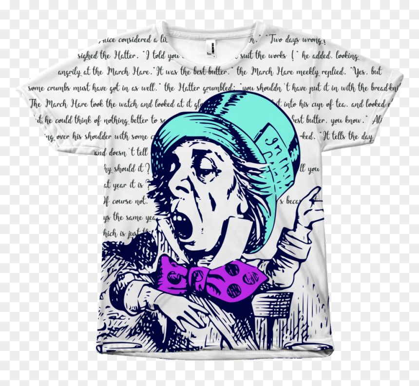 Mad Hatter Original Illustrations, HD Png Download - alice in wonderland mad hatter png