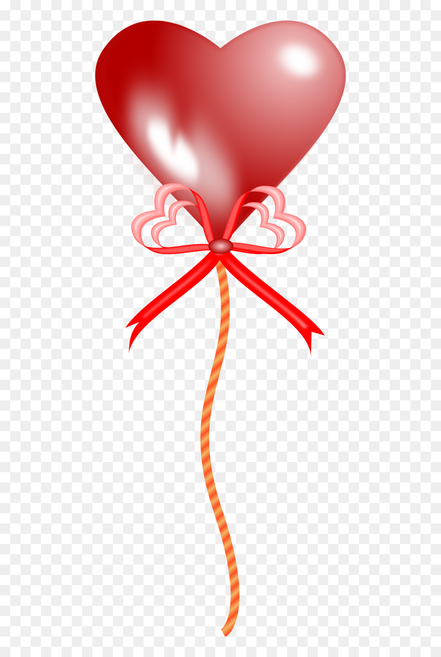 Heart Balloon No Background, HD Png Download - orange balloons png